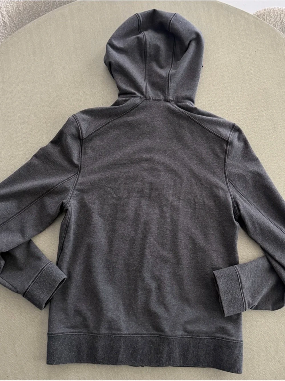 lululemon Men's Charcoal Gray Zip-Up Hoodie Sz S